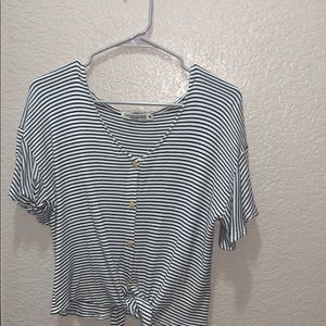 Knitted Striped Tee
